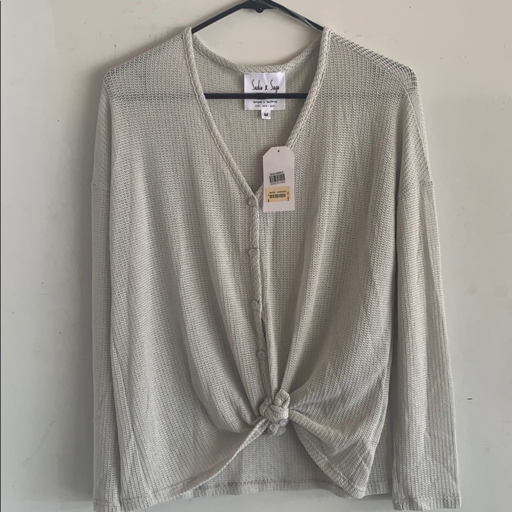 Sadie & Sage Knot Waffle Top